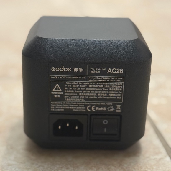 Godox AC-26 Adapter for Godox AD600Pro AD600 Pro II, Flashpoint XPLOR 600 Pro - Picture 1 of 3